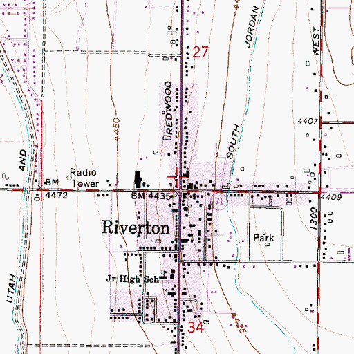 Topographic Map of The Church of Jesus Christ of Latter Day Saints, UT