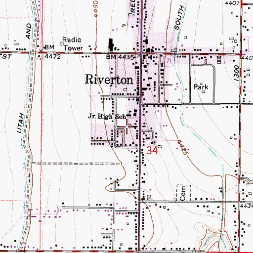 Topographic Map of The Church of Jesus Christ of Latter Day Saints, UT