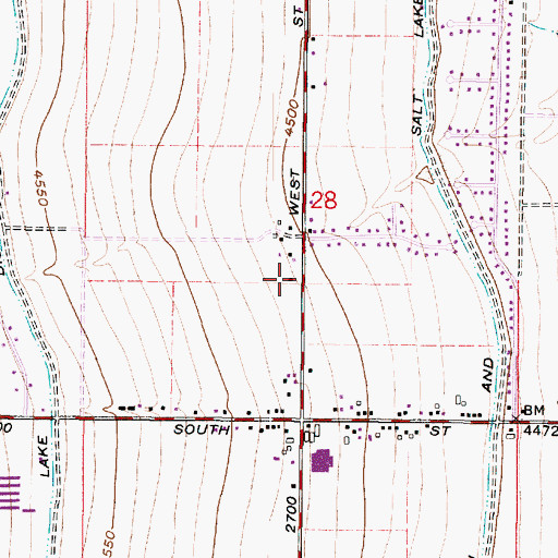 Topographic Map of The Church of Jesus Christ of Latter Day Saints, UT