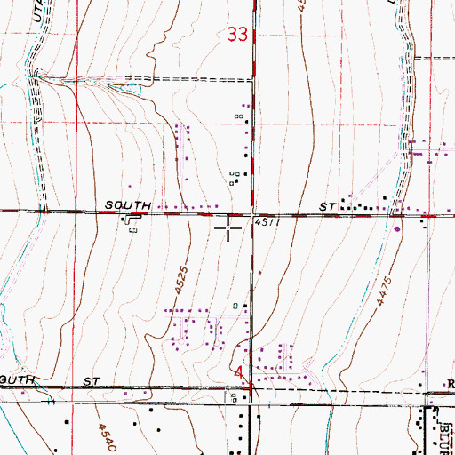 Topographic Map of The Church of Jesus Christ of Latter Day Saints, UT