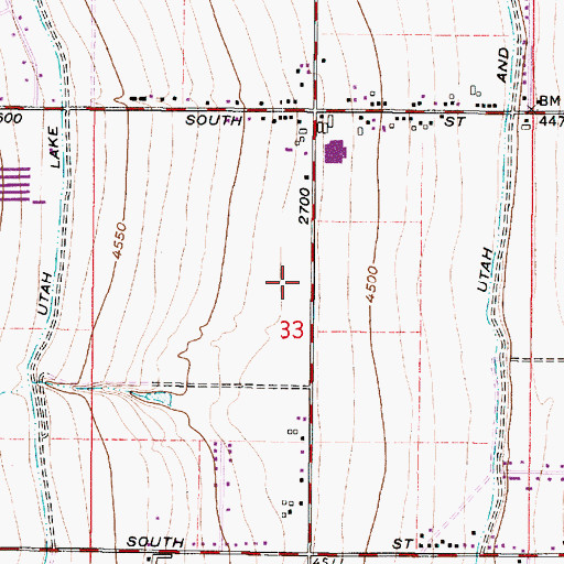 Topographic Map of The Church of Jesus Christ of Latter Day Saints, UT