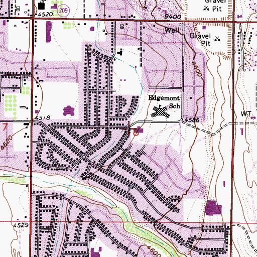 Topographic Map of The Church of Jesus Christ of Latter Day Saints, UT