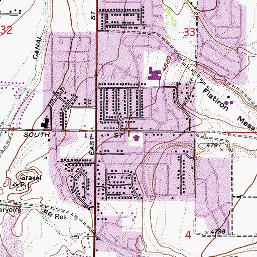 Topographic Map of The Church of Jesus Christ of Latter Day Saints, UT