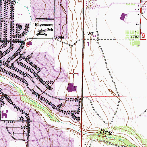 Topographic Map of The Church of Jesus Christ of Latter Day Saints, UT