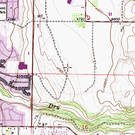 Topographic Map of The Church of Jesus Christ of Latter Day Saints, UT