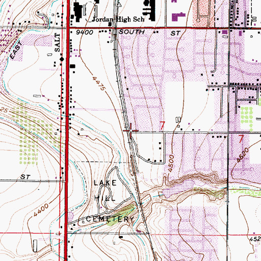 Topographic Map of The Church of Jesus Christ of Latter Day Saints, UT