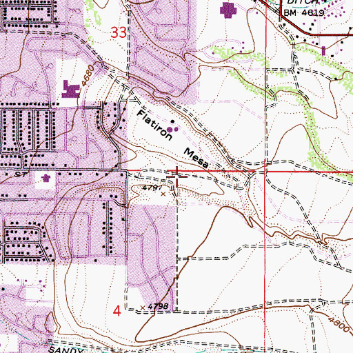 Topographic Map of The Church of Jesus Christ of Latter Day Saints, UT