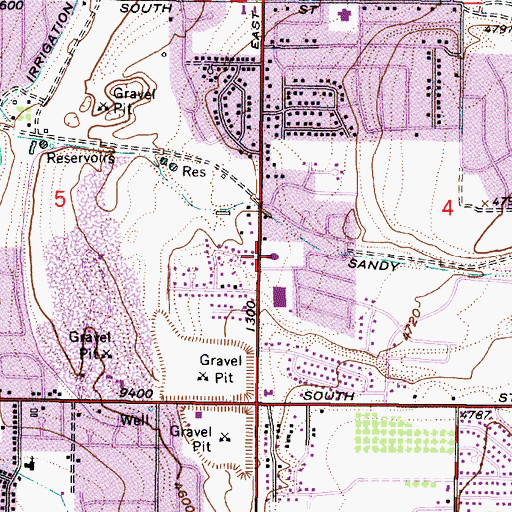 Topographic Map of The Church of Jesus Christ of Latter Day Saints, UT