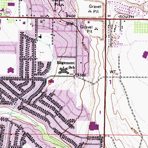 Topographic Map of The Church of Jesus Christ of Latter Day Saints, UT