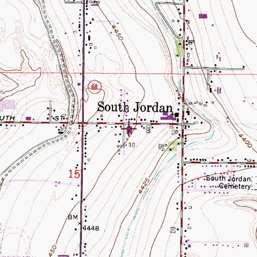 Topographic Map of The Church of Jesus Christ of Latter Day Saints, UT