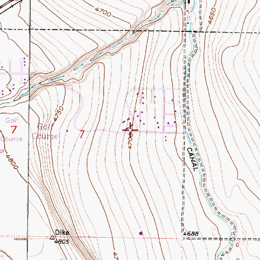 Topographic Map of The Church of Jesus Christ of Latter Day Saints, UT