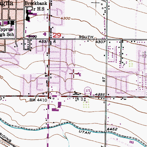 Topographic Map of The Church of Jesus Christ of Latter Day Saints, UT