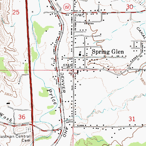 Topographic Map of The Church of Jesus Christ of Latter Day Saints, UT