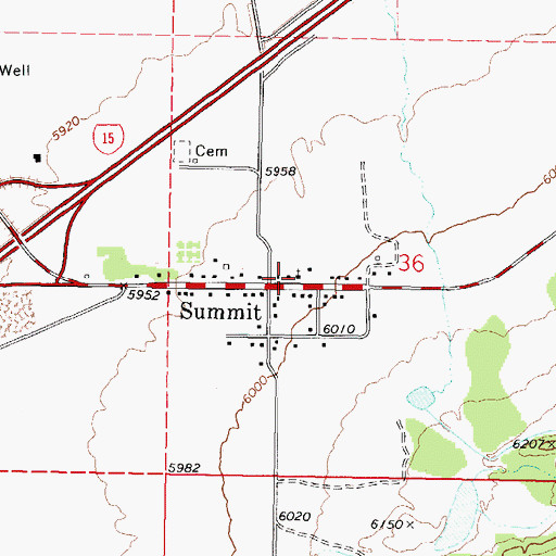 Topographic Map of The Church of Jesus Christ of Latter Day Saints, UT