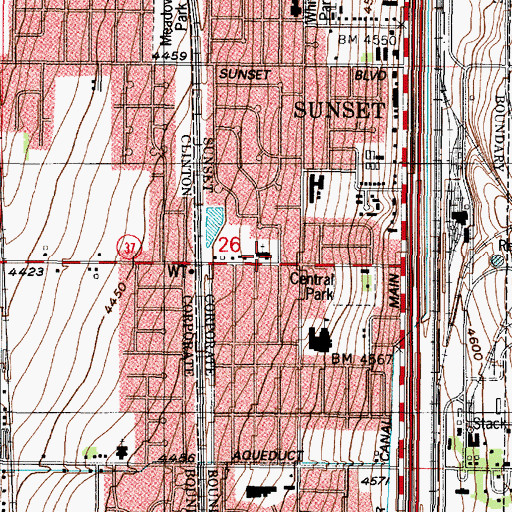 Topographic Map of The Church of Jesus Christ of Latter Day Saints, UT