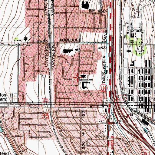 Topographic Map of The Church of Jesus Christ of Latter Day Saints, UT