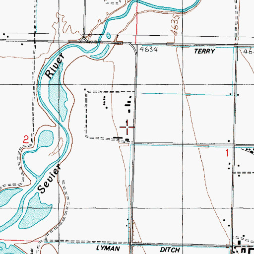 Topographic Map of The Church of Jesus Christ of Latter Day Saints, UT