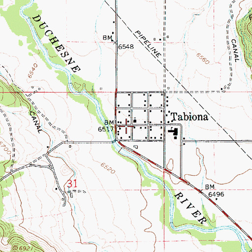 Topographic Map of The Church of Jesus Christ of Latter Day Saints, UT