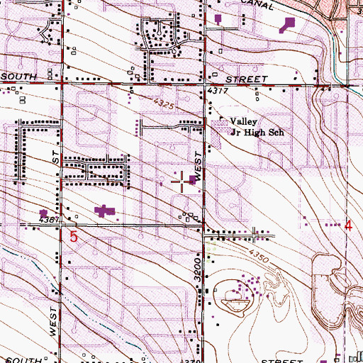 Topographic Map of The Church of Jesus Christ of Latter Day Saints, UT