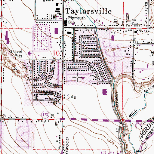 Topographic Map of The Church of Jesus Christ of Latter Day Saints, UT