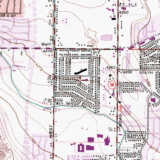 Topographic Map of The Church of Jesus Christ of Latter Day Saints, UT