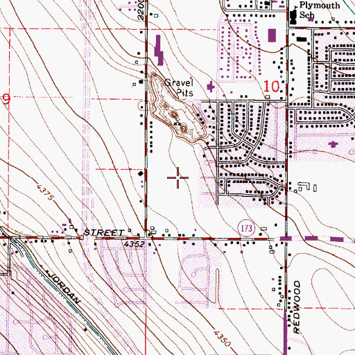 Topographic Map of The Church of Jesus Christ of Latter Day Saints, UT