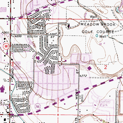 Topographic Map of The Church of Jesus Christ of Latter Day Saints, UT