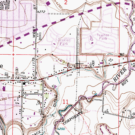 Topographic Map of The Church of Jesus Christ of Latter Day Saints, UT