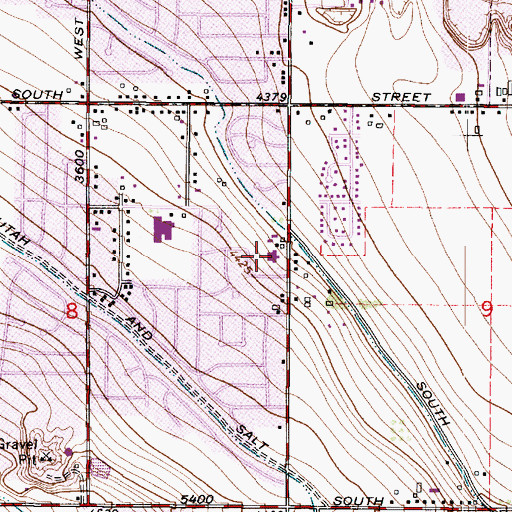 Topographic Map of The Church of Jesus Christ of Latter Day Saints, UT