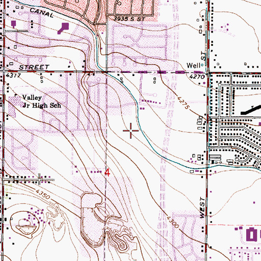 Topographic Map of The Church of Jesus Christ of Latter Day Saints, UT
