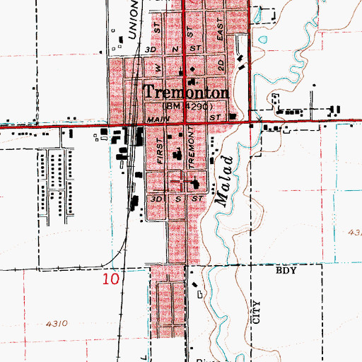 Topographic Map of The Church of Jesus Christ of Latter Day Saints, UT