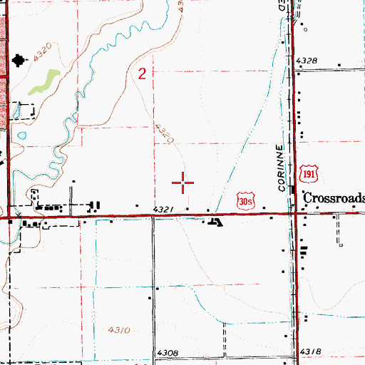 Topographic Map of The Church of Jesus Christ of Latter Day Saints, UT