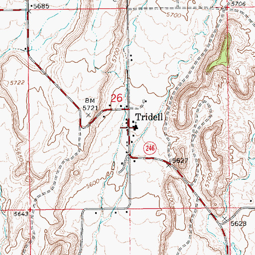 Topographic Map of The Church of Jesus Christ of Latter Day Saints, UT