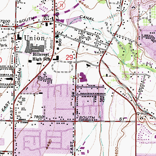Topographic Map of The Church of Jesus Christ of Latter Day Saints, UT