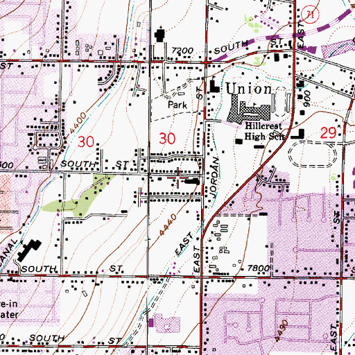 Topographic Map of The Church of Jesus Christ of Latter Day Saints, UT