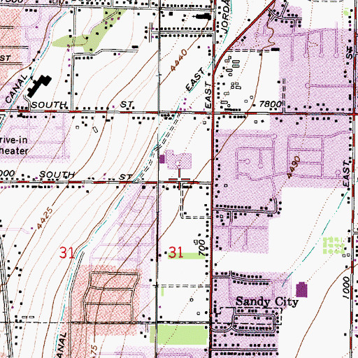 Topographic Map of The Church of Jesus Christ of Latter Day Saints, UT