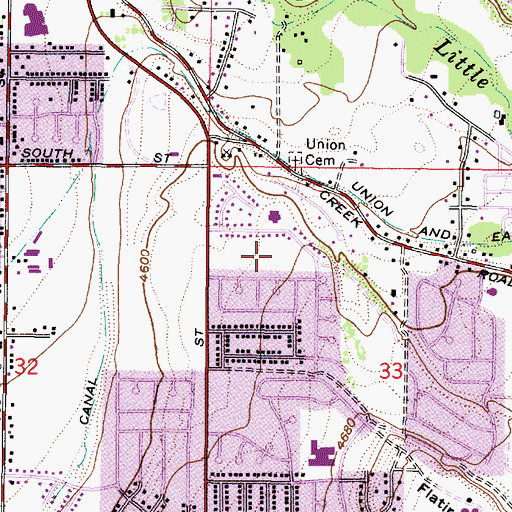 Topographic Map of The Church of Jesus Christ of Latter Day Saints, UT