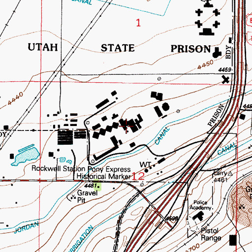 Topographic Map of The Church of Jesus Christ of Latter Day Saints, UT