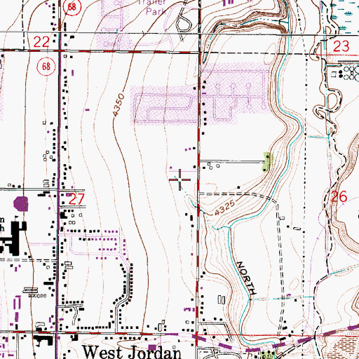 Topographic Map of The Church of Jesus Christ of Latter Day Saints, UT