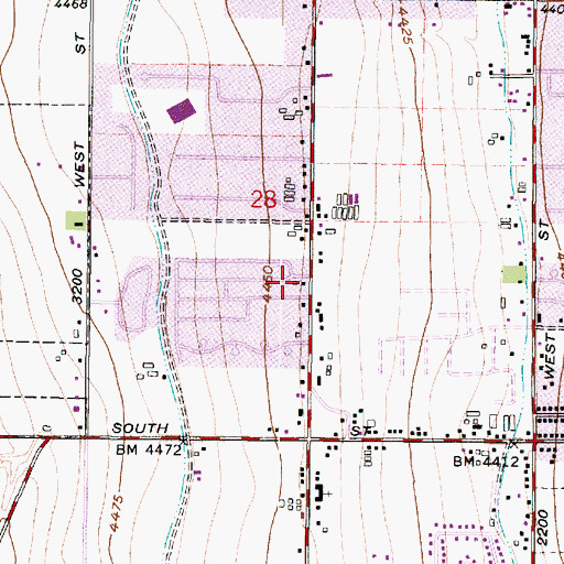 Topographic Map of The Church of Jesus Christ of Latter Day Saints, UT