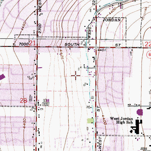 Topographic Map of The Church of Jesus Christ of Latter Day Saints, UT