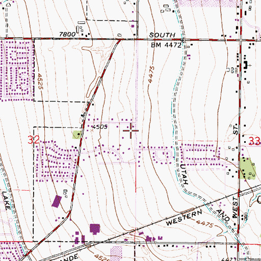 Topographic Map of The Church of Jesus Christ of Latter Day Saints, UT