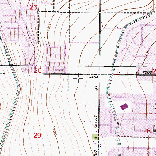 Topographic Map of The Church of Jesus Christ of Latter Day Saints, UT