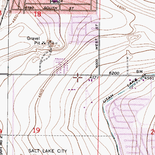 Topographic Map of The Church of Jesus Christ of Latter Day Saints, UT