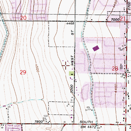 Topographic Map of The Church of Jesus Christ of Latter Day Saints, UT