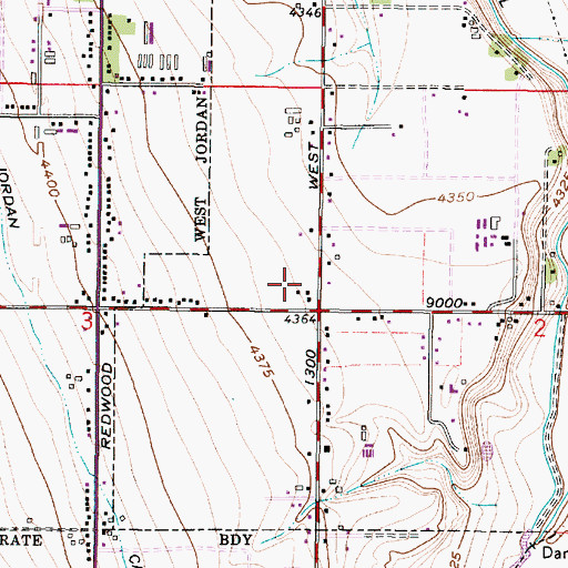 Topographic Map of The Church of Jesus Christ of Latter Day Saints, UT