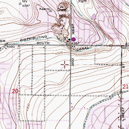 Topographic Map of The Church of Jesus Christ of Latter Day Saints, UT