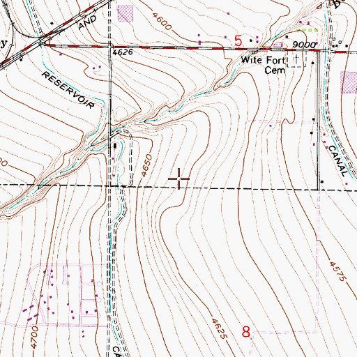 Topographic Map of The Church of Jesus Christ of Latter Day Saints, UT
