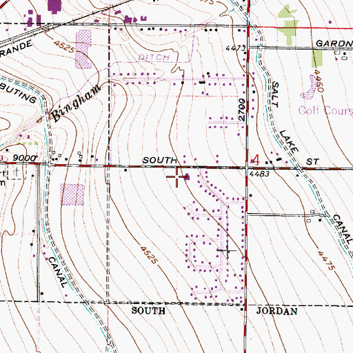 Topographic Map of The Church of Jesus Christ of Latter Day Saints, UT
