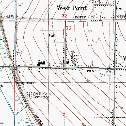 Topographic Map of The Church of Jesus Christ of Latter Day Saints, UT